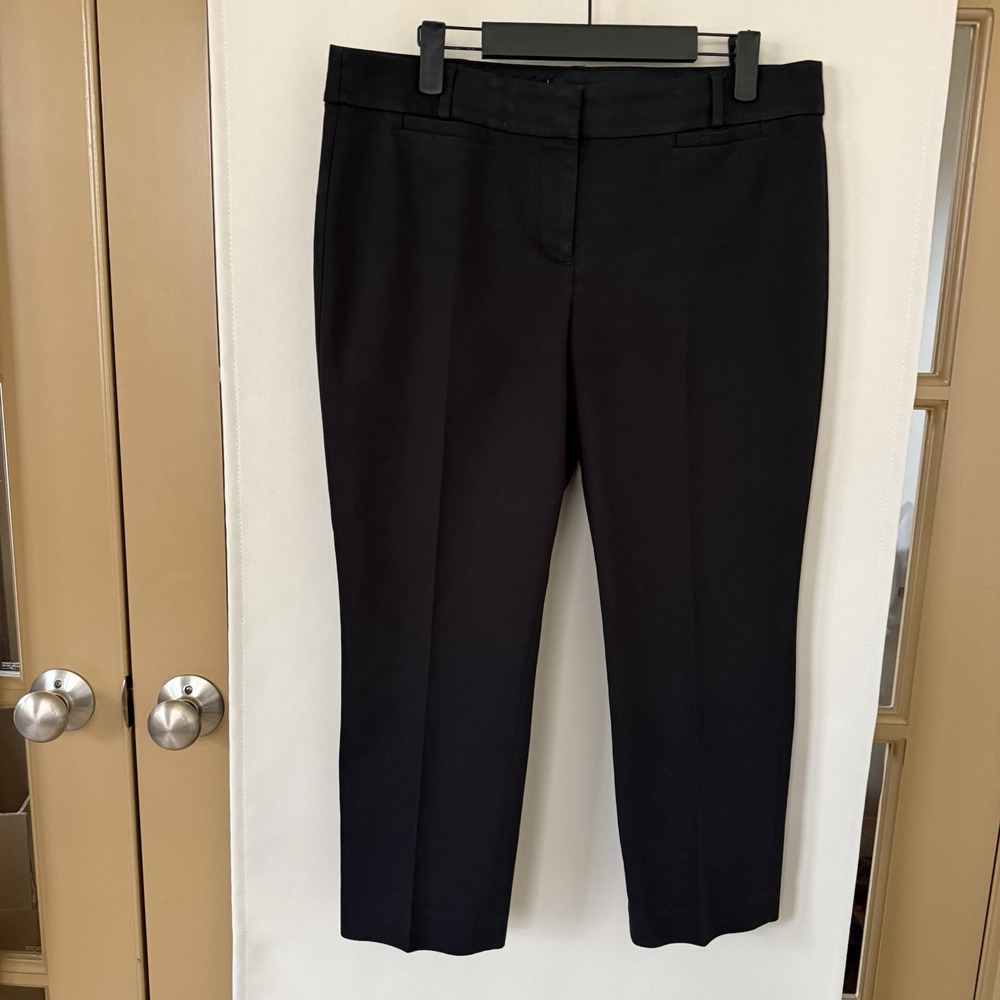 Ann Taylor Loft Womens 10P Petite Black Marisa Skinmy Dress‎ Pants Slacks